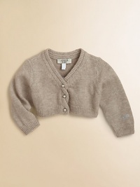 A warm and cozy design in a cropped silhouette with a twisted placket.V-neckLong sleevesButton-frontRibbed cuffs and hem35% viscose/29% wool/20% polyamide/8% cashmere/8% angoraDry cleanImported Please note: Number of buttons may vary depending on size ordered. A warm and cozy design in a cropped silhouette with a twisted placket.V-neckLong sleevesButton-frontRibbed cuffs and hem35% viscose/29% wool/20% polyamide/8% cashmere/8% angoraDry cleanImported Please note: Number of buttons may vary depending on size ordered.