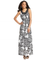Rhinestone embellishments and an alluring tribal print makes Elementz' petite maxi dress stand out from the crowd! Complete your look with statement accessories. Rhinestone embellishments and an alluring tribal print makes Elementz' petite maxi dress stand out from the crowd! Complete your look with statement accessories.