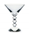 Baccarat redefines bold with the statuesque Vega martini glass. Premium crystal balancing a clear bowl, weighty base and chunky, beaded stem exudes chic luxury in any setting.