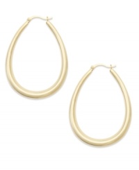 Classic chic. Every girl needs a polished pair of hoops like this traditional Giani Bernini style. Crafted in 24k gold over sterling silver. Approximate diameter: 2 inches.