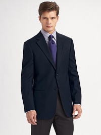The essential blazer with soft and fluid tailoring and a micro-basket weave design in 100% wool. Two button silhouette with notch lapel Two besom pockets at waist Three inside pockets Two-button front Side vents Fully lined About 30 from shoulder to hem Dry clean Made in Italy Please note: Alterations are available at all Saks Fifth Avenue stores. Click on our Customer Service link above for Alterations and Product Care details. The essential blazer with soft and fluid tailoring and a micro-basket weave design in 100% wool. Two button silhouette with notch lapel Two besom pockets at waist Three inside pockets Two-button front Side vents Fully lined About 30 from shoulder to hem Dry clean Made in Italy Please note: Alterations are available at all Saks Fifth Avenue stores. Click on our Customer Service link above for Alterations and Product Care details.