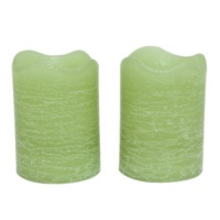 Inglow CG10288BA83 2.5-Inch Tall Flameless Rustic Votives Citrus Sage Scented Candle, Bamboo, 2-Pack Inglow CG10288BA83 2.5-Inch Tall Flameless Rustic Votives Citrus Sage Scented Candle, Bamboo, 2-Pack