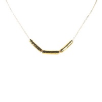 Gorjana Taner Three Bead Necklace Gold Gorjana Taner Three Bead Necklace Gold