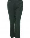 Jones New York Stretch Plain Front Pant Black/Sugar 10