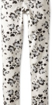 Pinc Premium Girls 7-16 Metallic Skinny, White/Black, 12 Pinc Premium Girls 7-16 Metallic Skinny, White/Black, 12