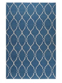 Jill Rosenwald Rugs Fallon Blue/Ivory Rug 5' x 8' Jill Rosenwald Rugs Fallon Blue/Ivory Rug 5' x 8'