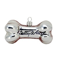 The special dog bone ornament created especially for Bloomingdales.com by Joy To The World Collectibles is an exclusive offering from Bloomingdales 2011 Holiday Collection. Each special dog bone ornament is handcrafted in Europe and personally signed by television legend Betty White. The special dog bone glass ornament is limited to just 500 pieces. For every ornament bought, $20 will go towards the Morris Animal Foundation, a nonprofit organization dedicated to promoting animal health. Betty White has been actively involved with MAF, a Denver based organization, for more than 40 years. While Supplies Last. The special dog bone ornament created especially for Bloomingdales.com by Joy To The World Collectibles is an exclusive offering from Bloomingdales 2011 Holiday Collection. Each special dog bone ornament is handcrafted in Europe and personally signed by television legend Betty White. The special dog bone glass ornament is limited to just 500 pieces. For every ornament bought, $20 will go towards the Morris Animal Foundation, a nonprofit organization dedicated to promoting animal health. Betty White has been actively involved with MAF, a Denver based organization, for more than 40 years. While Supplies Last.