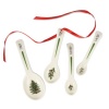 Spode Christmas Tree Measuring Spoon, Set of 4
