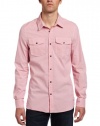 J.C. Rags Men's Striped Button-Front Shirt