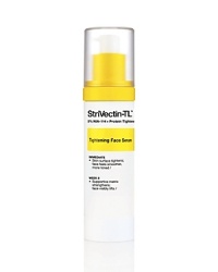 StriVectin's NEW lightweight yet powerful serum delivers a potent dose of instant toning. Tightens, firms and returns youthful face contour. All-NEW technology, texture, and results! StriVectin's NEW lightweight yet powerful serum delivers a potent dose of instant toning. Tightens, firms and returns youthful face contour. All-NEW technology, texture, and results!