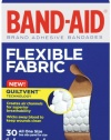 Band-Aid Brand Adhesive Bandages, Flexible Fabric, 30 Count (Pack of 2)