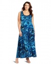 Calvin Klein Women's Plus-Size Print Maxi Dress