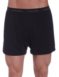 Calvin Klein Men's 2-Pack Knit Boxer,Black,Large