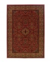 Classic style meets modern technology. Fashioned using the most advanced method available for heat-set polypropylene, the Everest Ardebil collection features an intricate dance of shapes, pattern, burgundies and browns. Super-dense power-loom weave creates a natural appearance without sacrificing the soft luxury finish of hand-woven rugs. One-year limited warranty (defects due to manufacturing).