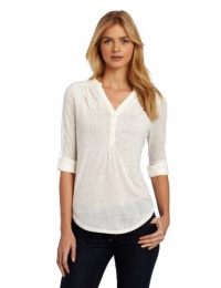 Calvin Klein Jeans Women's Convertible Henley Shirt Calvin Klein Jeans Women's Convertible Henley Shirt