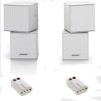 Bose Premium Jewel Cube Speakers -Pair- (White) W Ac-2 Adapters Bose Premium Jewel Cube Speakers -Pair- (White) W Ac-2 Adapters