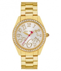 Betsey Johnson Gold Bling Time Boyfriend Watch Betsey Johnson Gold Bling Time Boyfriend Watch