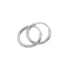 Continuous Endless Hoop Round Circle Small Sterling Silver Earrings 10mm