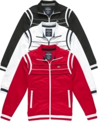 Win. Zip into this track jacket from Ecko Unltd and lock down your sporty style. Win. Zip into this track jacket from Ecko Unltd and lock down your sporty style.