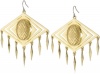 House of Harlow 1960 Gold-Plated Clear Epoxy Tassel Earrings