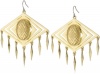 House of Harlow 1960 Gold-Plated Clear Epoxy Tassel Earrings