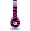 Pink Zebra Decal Style Skin (fits Beats Solo HD Headphones - HEADPHONES NOT INCLUDED)