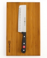 Perfect for a green landscape. Give your vegetables, greens and other healthy ingredients the best treatment. The precision-forged high carbon blade effortlessly slices and dices, while the attractive bamboo board is the perfect assistant and platform for prepping and presenting your culinary creation. Lifetime warranty. Perfect for a green landscape. Give your vegetables, greens and other healthy ingredients the best treatment. The precision-forged high carbon blade effortlessly slices and dices, while the attractive bamboo board is the perfect assistant and platform for prepping and presenting your culinary creation. Lifetime warranty.