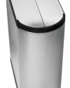 simplehuman Butterfly Step Recycler, Fingerprint-Proof Brushed Stainless Steel, 20+20 Liters/ 5.3+5.3 Gallons