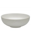 A soft, feminine look with Denby durability, the Lucille Gold cereal bowl promises lasting style and modern grace. In a pattern inspired by vintage lace and designed by English stylemaker, Monsoon, shimmering gold swirls adorn creamy porcelain in this set of dinnerware. The dishes are beautiful for every day and occasion.