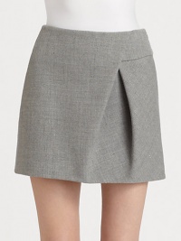 Asymmetrical pleats, silk lining and an ultra-short silhouette define this flirty, wool-rich staple. Invisible side zipperSilk liningAbout 16 long78% wool/20% polyamide/2% polyurethaneDry cleanImportedModel shown is 5'10 (177cm) wearing US size 2. Asymmetrical pleats, silk lining and an ultra-short silhouette define this flirty, wool-rich staple. Invisible side zipperSilk liningAbout 16 long78% wool/20% polyamide/2% polyurethaneDry cleanImportedModel shown is 5'10 (177cm) wearing US size 2.
