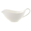 Anmut will be the choice for purists; it is an undecorated white that beautifully shows off the glamorous forms and quality bone china. Dishwasher and microwave safe. Accessories shown: oval platter, round vegetable bowl, creamer, sugar bowl.