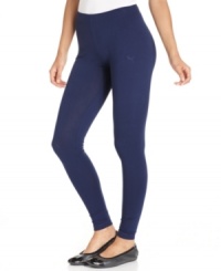 The foundation of any chic look, these essential leggings from Puma are crafted in silky stretch jersey for maximum ease of movement. Wear them for an intense workout or pair them with sweet flats for casual, carefree style. The foundation of any chic look, these essential leggings from Puma are crafted in silky stretch jersey for maximum ease of movement. Wear them for an intense workout or pair them with sweet flats for casual, carefree style.