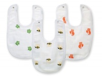Aden + Anais 100% Cotton Muslin Little Bib, 3 Count, Life's A Hoot Aden + Anais 100% Cotton Muslin Little Bib, 3 Count, Life's A Hoot