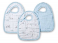 aden + anais 3 Count 100% Cotton Muslin Snap Bib, Liam The Brave aden + anais 3 Count 100% Cotton Muslin Snap Bib, Liam The Brave