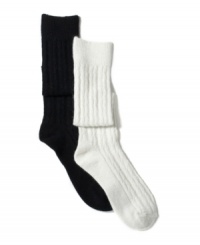 Created to keep you cozy, these classic cable knit angora socks are rendered in warm wool and real rabbit hair with a hint of shimmer. They pair perfectly with tall boots or booties. From Lauren Ralph Lauren. Created to keep you cozy, these classic cable knit angora socks are rendered in warm wool and real rabbit hair with a hint of shimmer. They pair perfectly with tall boots or booties. From Lauren Ralph Lauren.