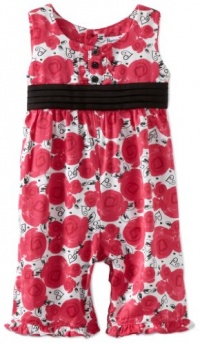 Hartstrings Baby-Girls Newborn Rose Print Sateen Party Pant, Red Novelty, 6-9 Months