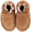 Robeez Soft Soles Cozy RB43421 Moccasin Crib Shoe (Infant/Toddler),Camel,6-12 Months (2.5-4 M US Infant)