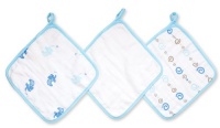 Aden by aden + anais 3 Pack Muslin Washcloths, Jungle Jive Aden by aden + anais 3 Pack Muslin Washcloths, Jungle Jive