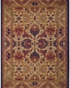 Couristan 2715/0705 Anatolia Royal Plume 5-Feet 3-Inch by 7-Feet 6-Inch Rug, Navy and Port Wine