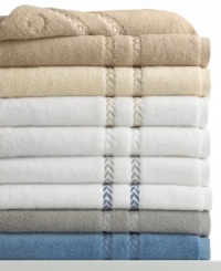 Exquisitely soft, highly absorbent and wonderfully luminous, Lenox's Pearl Essence hand towel takes luxury to a new level with soft Pima cotton-and-viscose exquisitely embellished with leaf embroidery. Features the signature Lenox Laurel Leaf logo. Exquisitely soft, highly absorbent and wonderfully luminous, Lenox's Pearl Essence hand towel takes luxury to a new level with soft Pima cotton-and-viscose exquisitely embellished with leaf embroidery. Features the signature Lenox Laurel Leaf logo.