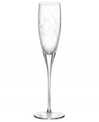 Delicate floral springs and beaded texture grace this crystal flute (shown center right), an complement to your Bellina china with its slender shape. Delicate floral springs and beaded texture grace this crystal flute (shown center right), an complement to your Bellina china with its slender shape.