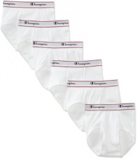 Champion Boys 8-20 Six Pack Briefs, White, Small Champion Boys 8-20 Six Pack Briefs, White, Small