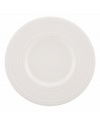 Elegance comes easy with this dessert plate from kate spade new york's Fair Harbor white dinnerware. Durable stoneware in a milky white hue is half glazed, half matte and totally timeless.