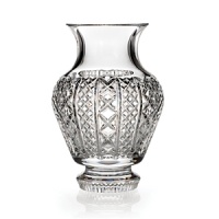 Rich with visual appeal, this contemporary vase features diamond cuts and classics contours to complement any arrangement. Both exciting and elegant, this centerpiece-worthy vase is a regal repository for sunflowers, hydrangeas, dahlias and jacaranda. Rich with visual appeal, this contemporary vase features diamond cuts and classics contours to complement any arrangement. Both exciting and elegant, this centerpiece-worthy vase is a regal repository for sunflowers, hydrangeas, dahlias and jacaranda.
