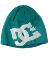 When the cold weather hits, toughen up your look with this big star logo beanie from DC Shoes.