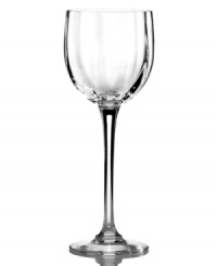 Less is more. A barely fluted bowl catches the light, giving the Montaigne Optic white wine glass its enchanting shimmer. An elongated silhouette and substantial weight add to the exquisite look and feel of sumptuous Baccarat crystal. Less is more. A barely fluted bowl catches the light, giving the Montaigne Optic white wine glass its enchanting shimmer. An elongated silhouette and substantial weight add to the exquisite look and feel of sumptuous Baccarat crystal.