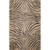 Liora Manne Seville Zebra Hand Tufted Rug, 8-Feet Round, Neutral
