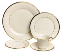 Lenox Eternal Gold-Banded Fine China 20-Piece Dinnerware Set, Service for 4 Lenox Eternal Gold-Banded Fine China 20-Piece Dinnerware Set, Service for 4