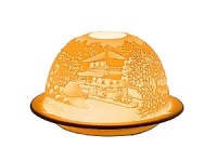 In the world of French art de vivre, Bernardaud is considered the symbol of elite refinement and luxury. A porcelain creation signed by Bernardaud is always appreciated and recognized the world over. Bernardaud artisans use the same technique of hand-sculpting fine, bisque porcelain that was first demonstrated by French artist Paul de Bourgoing in 1828. The glow of a candle shines through the raised and carved surface to contrast light against shadow, revealing a richly detailed design. Bernardaud VotiveLight™ candles add a warm, decorative glow to any room of the home. For a dramatic effect, or to create a festive ambiance, delight your dinner guests by replacing traditional candles with a Bernardaud VotiveLight™. In the world of French art de vivre, Bernardaud is considered the symbol of elite refinement and luxury. A porcelain creation signed by Bernardaud is always appreciated and recognized the world over. Bernardaud artisans use the same technique of hand-sculpting fine, bisque porcelain that was first demonstrated by French artist Paul de Bourgoing in 1828. The glow of a candle shines through the raised and carved surface to contrast light against shadow, revealing a richly detailed design. Bernardaud VotiveLight™ candles add a warm, decorative glow to any room of the home. For a dramatic effect, or to create a festive ambiance, delight your dinner guests by replacing traditional candles with a Bernardaud VotiveLight™.