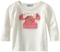Hartstrings Baby-Girls Infant Cotton Telephone Long Sleeve Tee Shirt, Marshmallow, 12 Months Hartstrings Baby-Girls Infant Cotton Telephone Long Sleeve Tee Shirt, Marshmallow, 12 Months